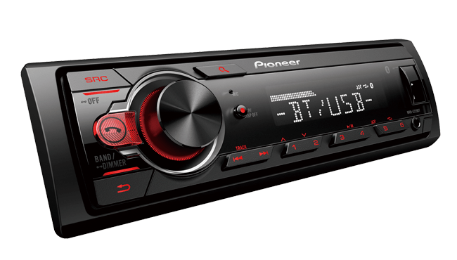 Descubre Pioneer MVH-S215BT - Estéreo Bluetooth 1-DIN de Pioneer para tu vehículo - Disponible en GDLGARAGE